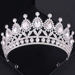 Load image into Gallery viewer, Sparkling Rhinestone Crown β Elegant Princess Tiara for Weddings, Pageants, Birthdays & Bridal Glamour