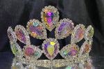 Load image into Gallery viewer, Alessandra Series 3″ Aurora Borealis Rhinestone Crown Adjustable - Exclusive Crowns