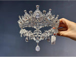 Load image into Gallery viewer, Baroque Tiaras and Crowns Women Accessories Wedding Headdress Engagement Hair Ornaments Bridal Hairbands Crystal Crown AN452