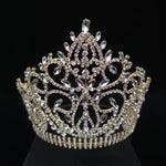 Load image into Gallery viewer, Imperial Majesty Crown β Gold or Silver Tiara with Clear Crystals