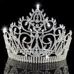 Load image into Gallery viewer, Imperial Majesty Crown β Gold or Silver Tiara with Clear Crystals