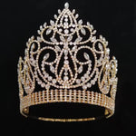Load image into Gallery viewer, Imperial Majesty Crown β Gold or Silver Tiara with Clear Crystals