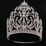 Load image into Gallery viewer, Imperial Majesty Crown β Gold or Silver Tiara with Clear Crystals