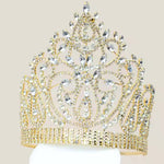 Load image into Gallery viewer, Imperial Majesty Crown β Gold or Silver Tiara with Clear Crystals