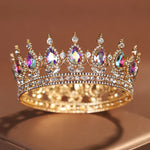 Load image into Gallery viewer, Itacazzo-Bridal-Headwear-Gold-colour-Luxurious-Style-Exquisite-Ladies-Beauty-Pageant-Wedding-Crown