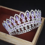 Load image into Gallery viewer, Crystal Queen Wedding Tiara Crown Bridal Pageant Hair Ornaments Baroque Diadem Headpiece Women Bride Head Jewelry Accessories EX