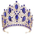 Load image into Gallery viewer, Luxury High Quality Royal Queen Wedding Crown for Women Large Crystal Banquet Tiara Party Costume Hair Jewelry Accessories EX