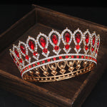 Load image into Gallery viewer, Crystal Queen Wedding Tiara Crown Bridal Pageant Hair Ornaments Baroque Diadem Headpiece Women Bride Head Jewelry Accessories EX