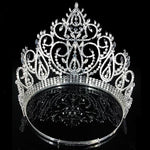 Load image into Gallery viewer, Imperial Majesty Crown β Gold or Silver Tiara with Clear Crystals