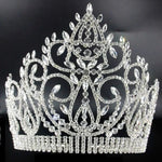 Load image into Gallery viewer, Imperial Majesty Crown β Gold or Silver Tiara with Clear Crystals