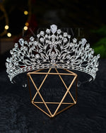 Load image into Gallery viewer, Floral Wedding Tiara - Rhinestone Exclusive Crowns