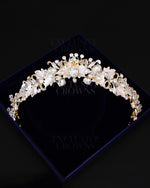 Load image into Gallery viewer, Exclusive Flower Crystal Tiara - Rhinestone Exclusive Crowns