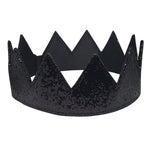 Load image into Gallery viewer, Black Glitter Crown