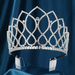 Load image into Gallery viewer, The Glimmering Grace Crown – Rhinestone Tiara for Queens and Princesses
