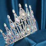 Load image into Gallery viewer, Iridescent Aurora Princess Crown – Stunning AB Stone Tiara for Pageants, Weddings &amp; Special Events
