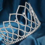 Load image into Gallery viewer, The Glimmering Grace Crown – Rhinestone Tiara for Queens and Princesses
