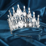 Load image into Gallery viewer, Iridescent Aurora Princess Crown – Stunning AB Stone Tiara for Pageants, Weddings &amp; Special Events
