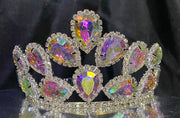 Alessandra Series 3″ Aurora Borealis Rhinestone Crown Adjustable - Exclusive Crowns