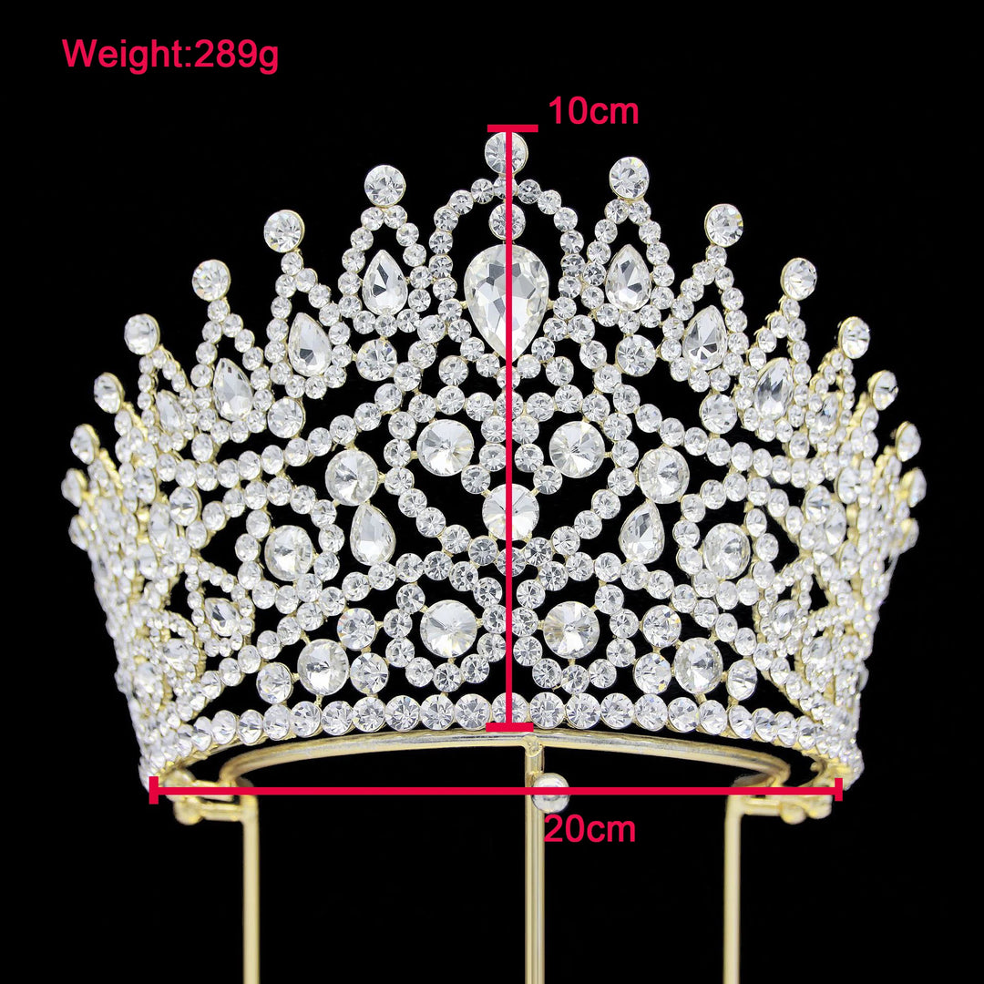 Levery Crystal Rhinestone Crown Wedding Tiara Bridal Hair Accessories Crown EX