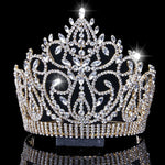 Load image into Gallery viewer, Vintage Rhinestone Bridal Crown Tiara
