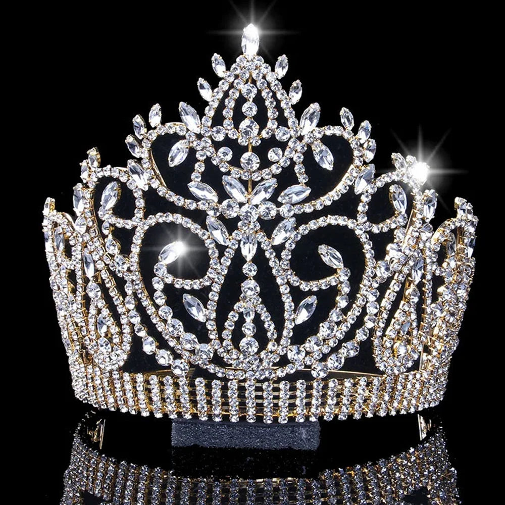 Vintage Rhinestone Bridal Crown Tiara