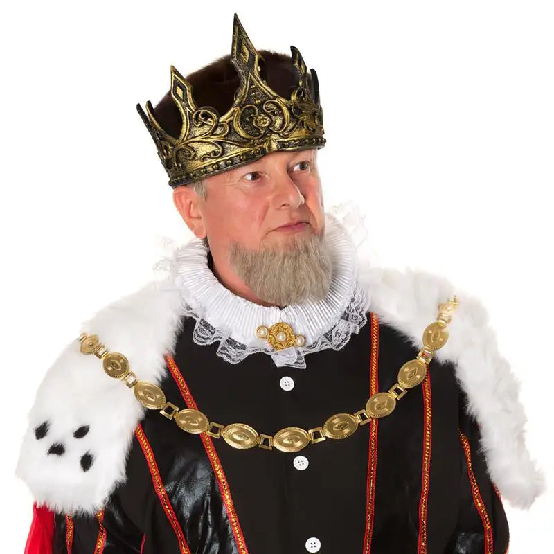 Crown Crowns King Men Adults Jubilee Party Costume Birthday Medieval Accessories Hats Vampire Goth Kings Kids Queen Decoration EX