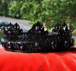 Load image into Gallery viewer, Black Gothic Crown, King Crown, Male Crown, Men&#39;s Crown, Crowns and Tiaras, Gold, Medieval, Head Accessories, Custom Crown, Renaissance
