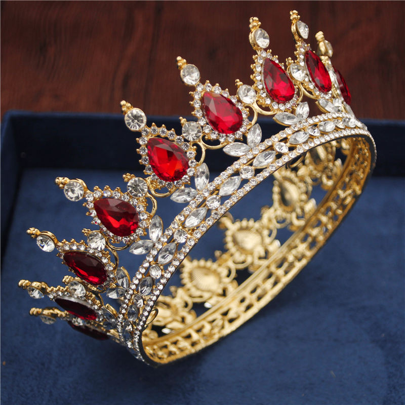 Crystal Vintage Royal Men/Women Pageant Crown 5.5