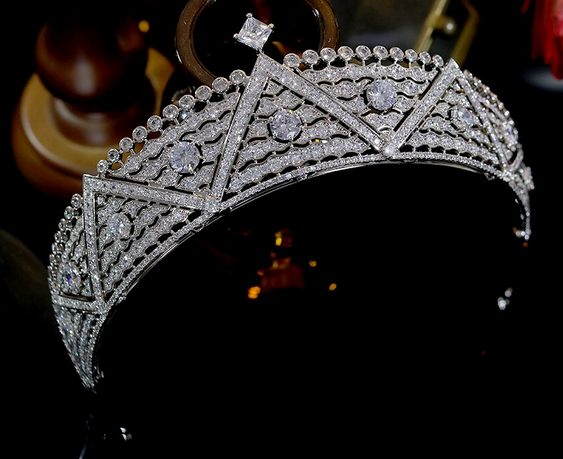 The Royal CZ Tiara - Silver