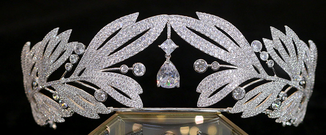 The Queenly CZ Tiara