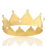 Load image into Gallery viewer, Baroque Gold Color Tiaras Vintage Royal King Crown Prince Hair Accessories Men And Women Birthday Crown

