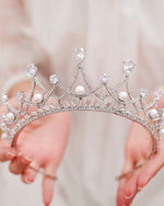 Load image into Gallery viewer, Elizabeth Crystal Tiara - Rhinestone Exclusive Crowns
