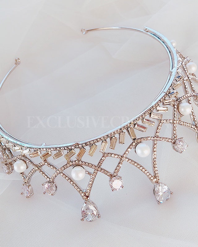 Elizabeth Crystal Tiara - Rhinestone Exclusive Crowns