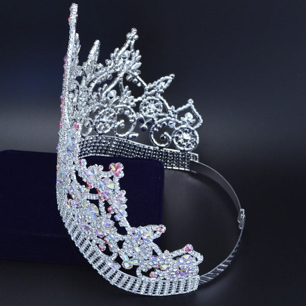 Miss Canada Queen Princess Hairwear Australian Crystal Gorgeous Large Crown (FACTORY)