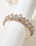 Load image into Gallery viewer, Queen Vintage Inspired Antique Princess, Crystal Crown - Rhinestone Exclusive Crowns
