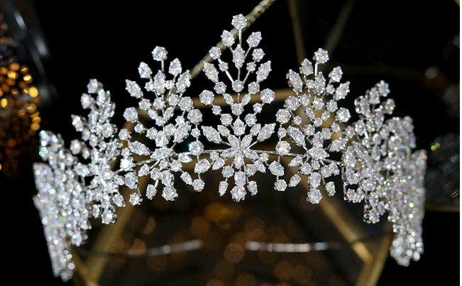 The Carnation CZ Tiara