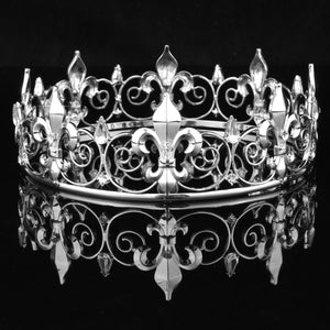 Circle Prom Crown Round Imperial Rhinestone Tiara (FACTORY)