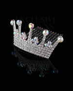 Load image into Gallery viewer, Crown Aurora Borealis Hair Comb - Rhinestone Exclusive Crowns
