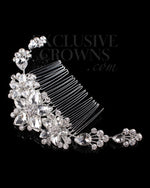 Load image into Gallery viewer, Emy Hair Comb - Rhinestone Exclusive Crowns
