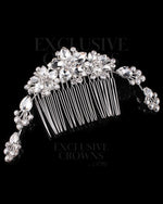 Load image into Gallery viewer, Emy Hair Comb - Rhinestone Exclusive Crowns
