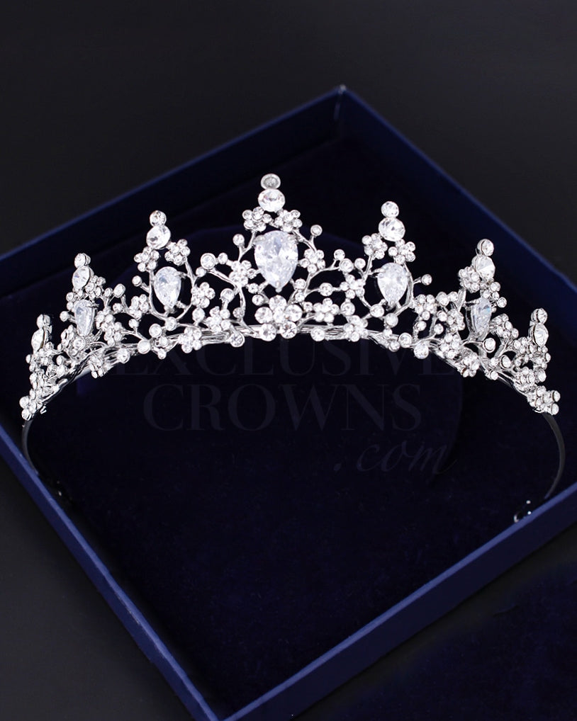 Miley Crystals Tiara - Rhinestone Exclusive Crowns