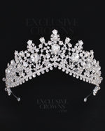 Load image into Gallery viewer, Noella Crystal Bridal Tiara - Rhinestone Exclusive Crowns
