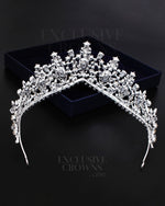 Load image into Gallery viewer, Noella Crystal Bridal Tiara - Rhinestone Exclusive Crowns
