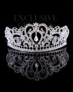 Load image into Gallery viewer, Bridal Rhinestone Tiara Love Gold &amp; Silver - Rhinestone Exclusive Crowns
