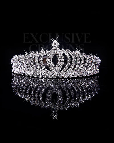 Beautiful Rhinestone Crown Tiara - Rhinestone Exclusive Crowns