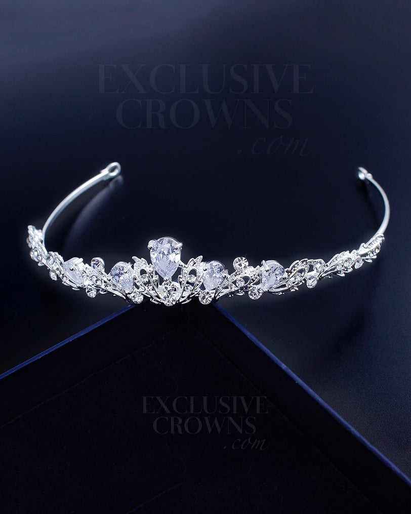 Spectacular Crystal Tiara Headband - Rhinestone Exclusive Crowns