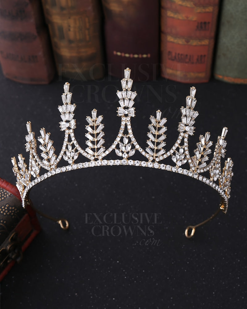 Trending Rhinestone Crown Gold - Rhinestone Exclusive Crowns