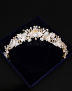 Load image into Gallery viewer, Exclusive Flower Crystal Tiara - Rhinestone Exclusive Crowns
