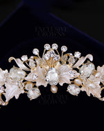 Load image into Gallery viewer, Exclusive Flower Crystal Tiara - Rhinestone Exclusive Crowns
