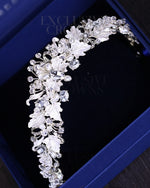 Load image into Gallery viewer, Exclusive Flower Crystal Tiara - Rhinestone Exclusive Crowns
